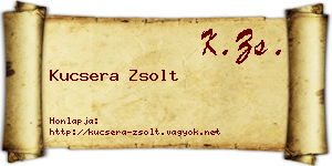 Kucsera Zsolt névjegykártya